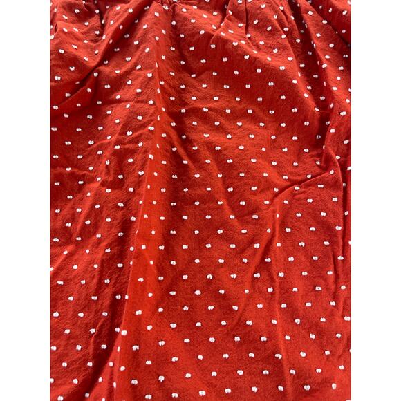 Banana Republic Orange Polka Dot Sleeveless Tank Top Women's Size Medium - Picture 7 of 7